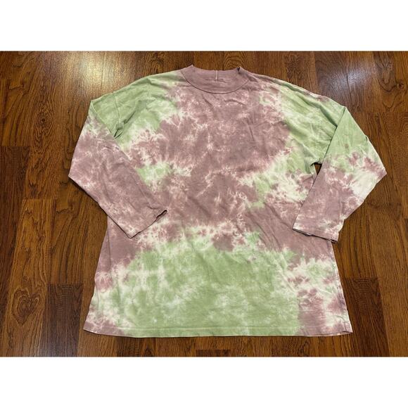 We The Free Women’s Cotton Tie Dye Long Sleeve T-Shirt – Size Large Boho Vibes - Picture 1 of 6